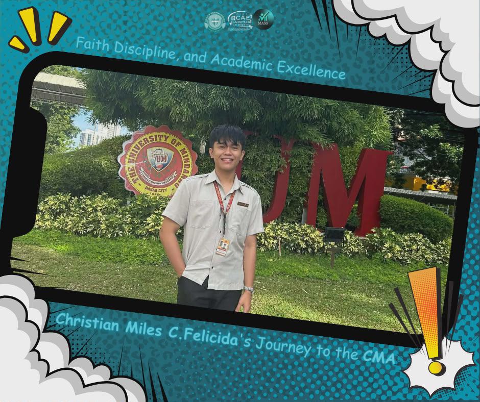 Image for 𝐅𝐄𝐀𝐓𝐔𝐑𝐄 l 𝗙𝗮𝗶𝘁𝗵, 𝗗𝗶𝘀𝗰𝗶𝗽𝗹𝗶𝗻𝗲, 𝗮𝗻𝗱 𝗔𝗰𝗮𝗱𝗲𝗺𝗶𝗰 𝗘𝘅𝗰𝗲𝗹𝗹𝗲𝗻𝗰𝗲: 𝗖𝗵𝗿𝗶𝘀𝘁𝗶𝗮𝗻 𝗠𝗶𝗹𝗲𝘀 𝗖. 𝗙𝗲𝗹𝗶𝗰𝗶𝗹𝗱𝗮’𝘀 𝗝𝗼𝘂𝗿𝗻𝗲𝘆 𝘁𝗼 𝘁𝗵𝗲 𝗖𝗠𝗔