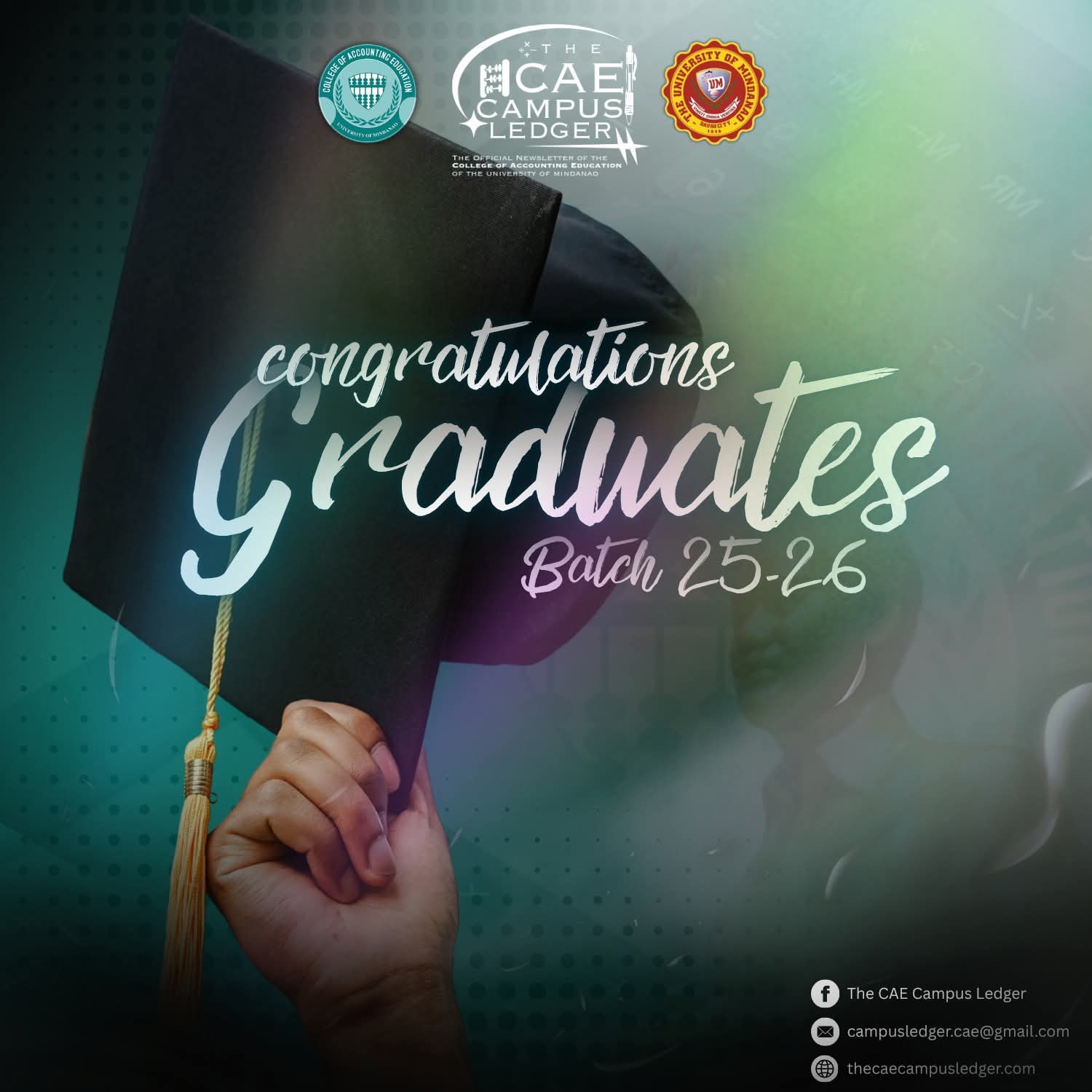 Image for 𝐅𝐄𝐀𝐓𝐔𝐑𝐄 | 𝗖𝗔𝗘 𝗠𝗮𝗿𝗰𝗵 𝟮𝟬𝟮𝟲 𝗚𝗿𝗮𝗱𝘂𝗮𝘁𝗲𝘀: 𝗔 𝗖𝗲𝗹𝗲𝗯𝗿𝗮𝘁𝗶𝗼𝗻 𝗼𝗳 𝗘𝘅𝗰𝗲𝗹𝗹𝗲𝗻𝗰𝗲 𝗮𝗻𝗱 𝗡𝗲𝘄 𝗕𝗲𝗴𝗶𝗻𝗻𝗶𝗻𝗴𝘀